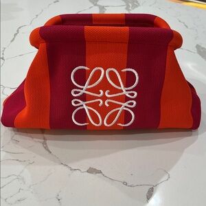 Loewe Bold Red and Orange Clutch